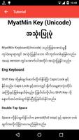 برنامه‌نما Myat Min Keyboard - Unicode عکس از صفحه