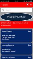 My Beer List plakat