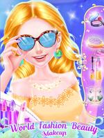 World Fashion Makeup & Dressup capture d'écran 1