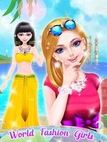 World Fashion Makeup & Dressup capture d'écran 2