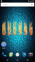 Fire LED clock LWP 포스터
