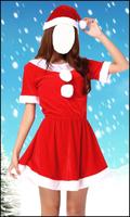 Christmas Santa Women Dress Plakat