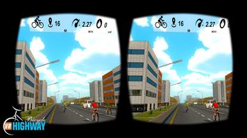 VR Highway Bicycle Affiche