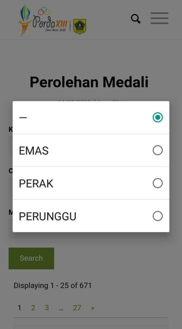 Medali Porda Xiii Jabar 2018 For Android Apk Download