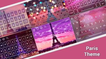 Paris Keyboard Theme पोस्टर