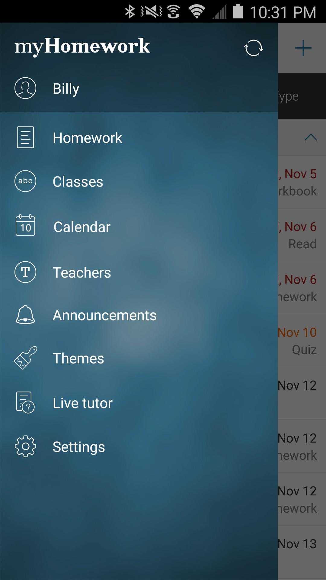 myhomework android