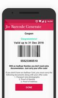 Barcode Generate For myJioo स्क्रीनशॉट 1