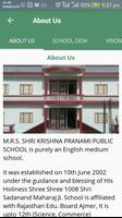 M.R.S. Shri Krishna Pranami Public School capture d'écran 2