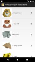 Animaux Origami Instructions Affiche