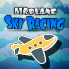 sky racing airplane free fly أيقونة