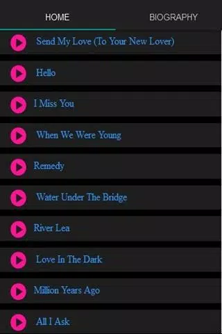 Download do APK de Adele Send My Love - Lyrics para Android