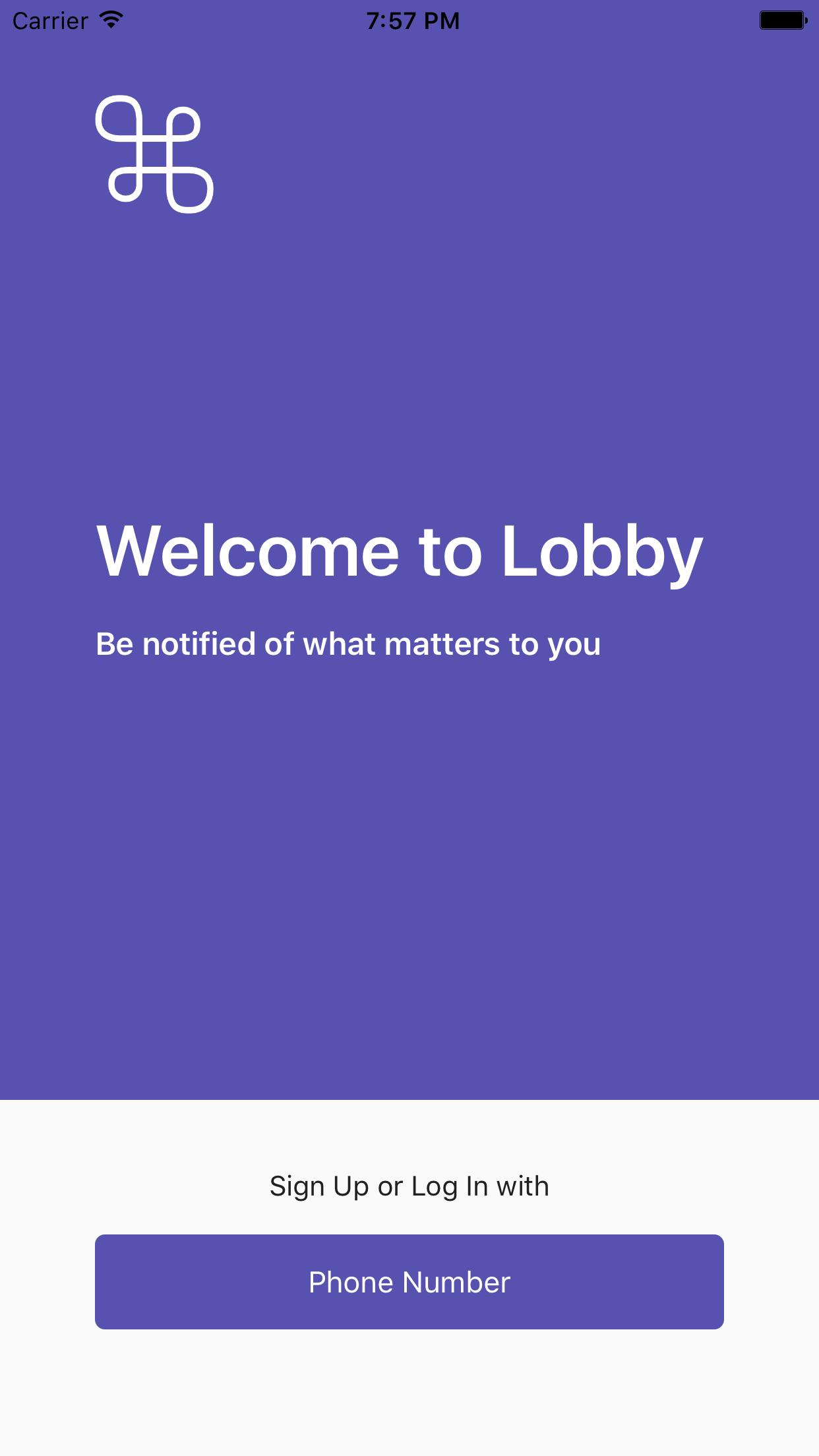 Lobby app
