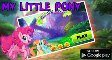 🦄 my little adventure pony run Affiche