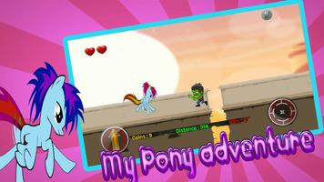 Little Unicorn Pony Fights 2D syot layar 1