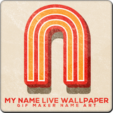 My Name Live Wallpaper : GIF Maker Name Art icon