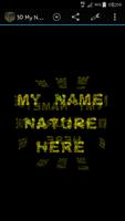 3D My Name Nature fonts LWP پوسٹر