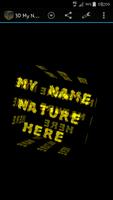 3D My Name Nature fonts LWP capture d'écran 3