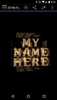 3D My Name Steampunk Fonts LWP تصوير الشاشة 2