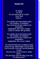 Aqua Lyrics and Songs: Berbie Girl Ekran Görüntüsü 2