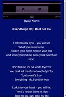 3 Schermata Bryan Adams Songs & Lyrics