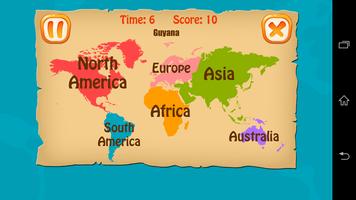 Countries And Continents Quiz capture d'écran 1