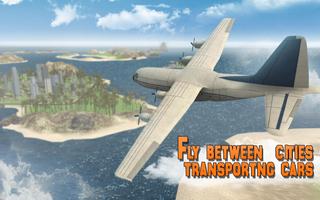 برنامه‌نما Car Transporter Cargo Plane 3D عکس از صفحه