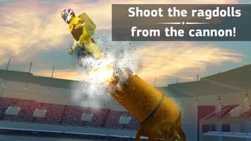 Ragdoll Cannon Shooting Stunt poster