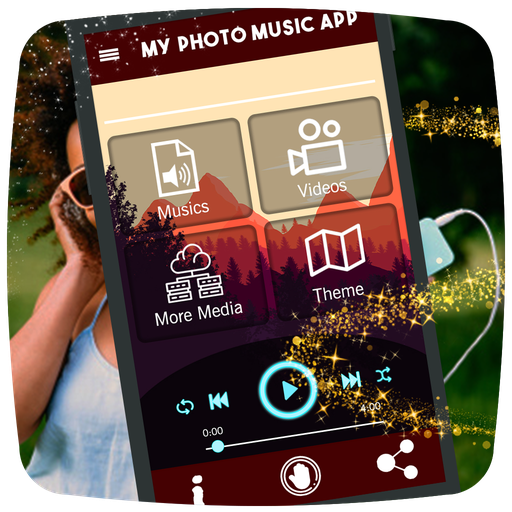 My Photo Music Player – Picture in Background