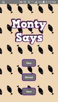 Monty Says: A Cat Memory Game Affiche