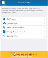 MyResume Resume Creator ภาพหน้าจอ 1