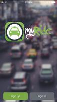 myRide Taxi App poster