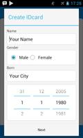 ID Card Creator اسکرین شاٹ 1