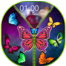 Butter Fly Zipper Screen Lock-APK