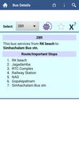 Vizag Bus Info screenshot 1