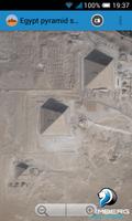 Egypt pyramids satellite poster