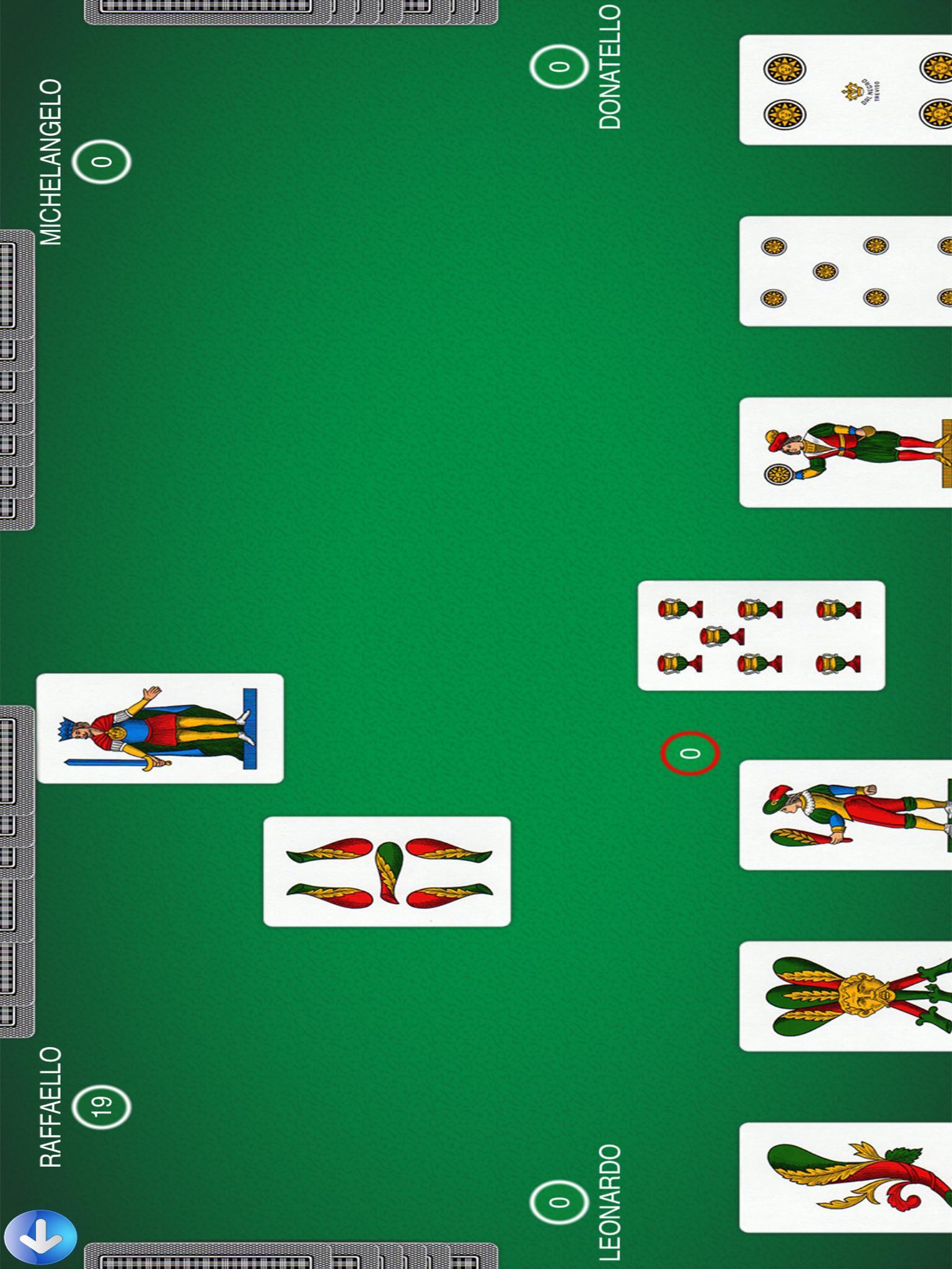 gioco briscola chiamata scarica