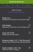 برنامه‌نما Macedonian Radios Free عکس از صفحه