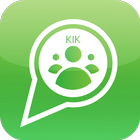 Video chat for kik ícone