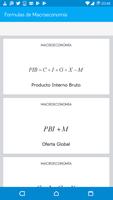 Formulas de Macroeconomía الملصق