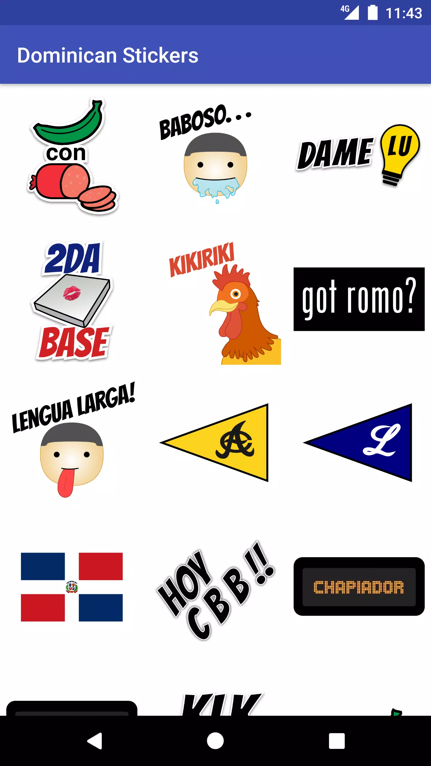 Descarga de Stickers Dominicanos para Android