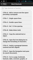 Useful Word Shortcuts تصوير الشاشة 3