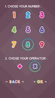 2 Schermata color number: switch between basic math operations