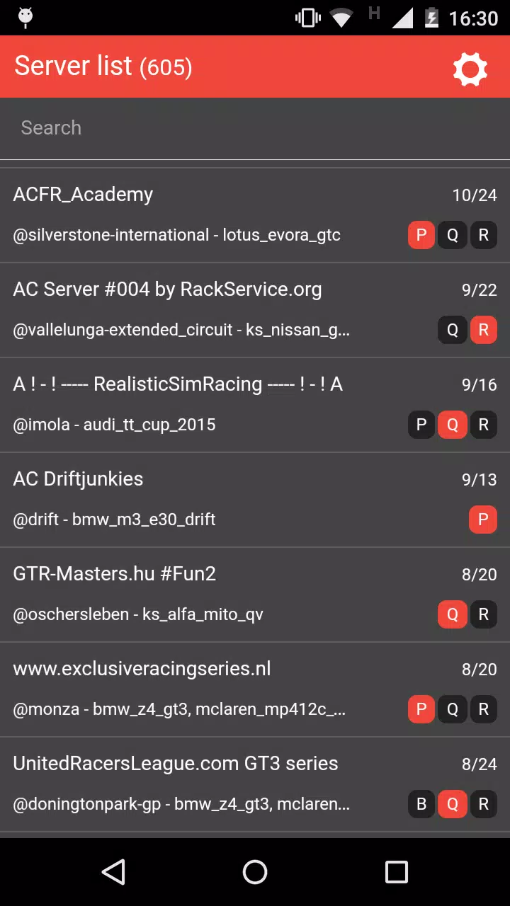 Active Servers Assetto Corsa APK + Mod for Android.
