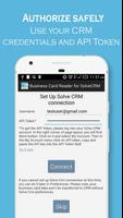 Business Card Reader for Solve imagem de tela 1