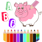 Apprendre l'alphabet - ABC Coloriage des animaux icône