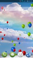Balloons In Sky Live Wallpaper Affiche