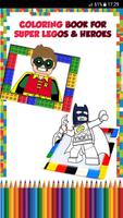 Coloring book for Super Legos Affiche