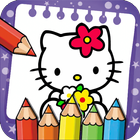 Kitty Cat Coloring Book Zeichen