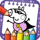 Pinky Pig Coloring Book APK
