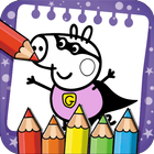 Pinky Pig Coloring Book आइकन